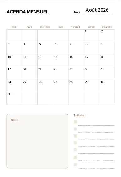 Agenda / Calendrier